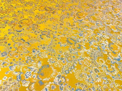 Tissu brocart de soie à motif pivoine : 75 cm de large (29,5 po) – Ameublement et costumes