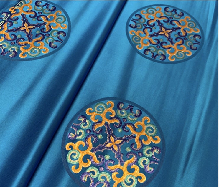 Damask Satin Fabric: Chinese Style Upholstery & Sewing Material