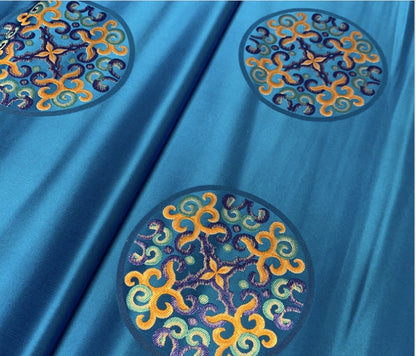 Damask Satin Fabric: Chinese Style Upholstery & Sewing Material