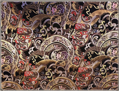 Nishijin Jacquard Brocade Fabric: Japanese Silk Blend, 29.5" Wide