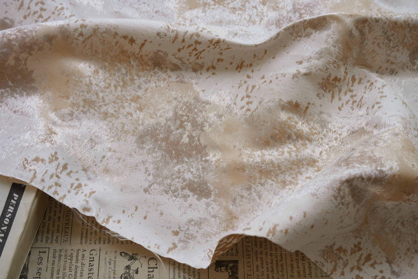 Oil Painting Jacquard Fabric: Retro Texture, 57" Wide, Upholstery & Sewing
