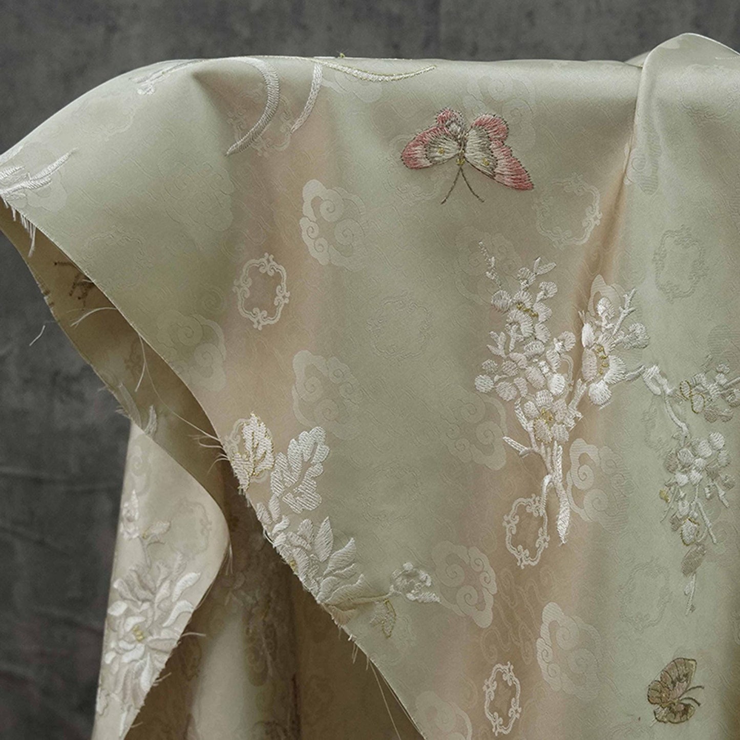Palace Style Brocade Jacquard Fabric: Damask Decor, Drapery, Upholstery - 60"W