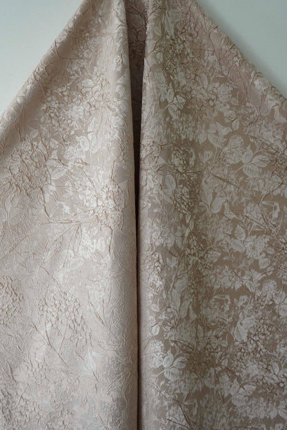 Chinese Style Embossed Jacquard Fabric ��� Abstract Floral Vine Dark Pattern Brocade for Sewing, Dressmaking, Home Decor, Upholste"Wide