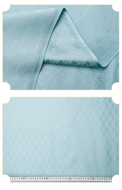Cloud Brocade Fabric: Silk Rayon Jacquard, Costume Dress Material (29.5"/59"W)