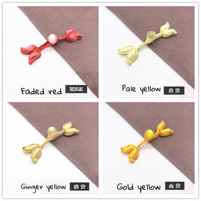 Handmade Satin Leaf Frog Buttons: Cheongsam Chinese Knot Closures
