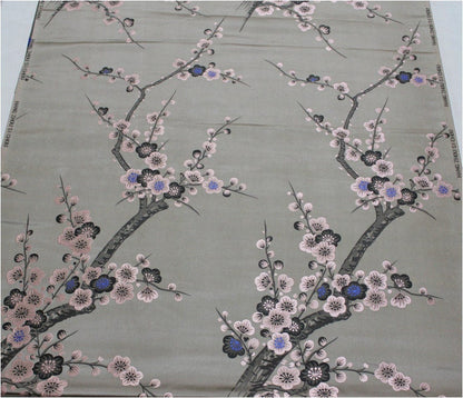 Plum Blossom Brocade Fabric: Chinese Jacquard Silk Rayon Blend (29.5" Wide)