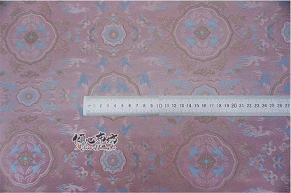 Tissu brocart à fleurs zen roses : largeur 147 cm (58 po), tissu pour costumes et décoration