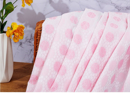 Japanese Nishijin Silk Brocade Fabric: Pink Hydrangea Jacquard (59" Width)