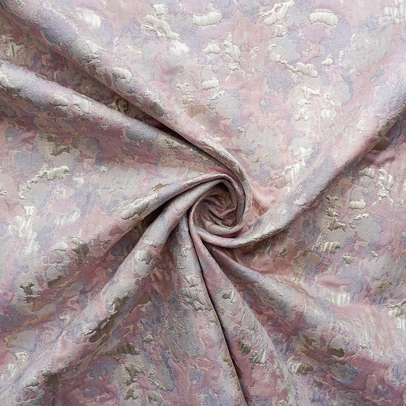 Gold Thread Jacquard Fabric: 3D Oil Painting Texture, 59" Wide - By The Meter