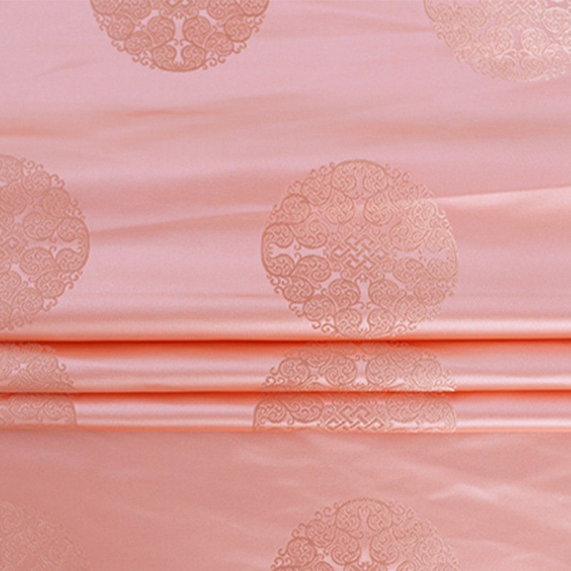 Mongolian Brocade Gown: Chinese Tibetan Style Rayon Fabric