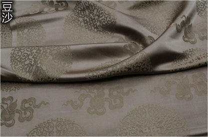 Chinese Brocade Fabric: Jacquard Silk Rayon Blend, Sewing Material
