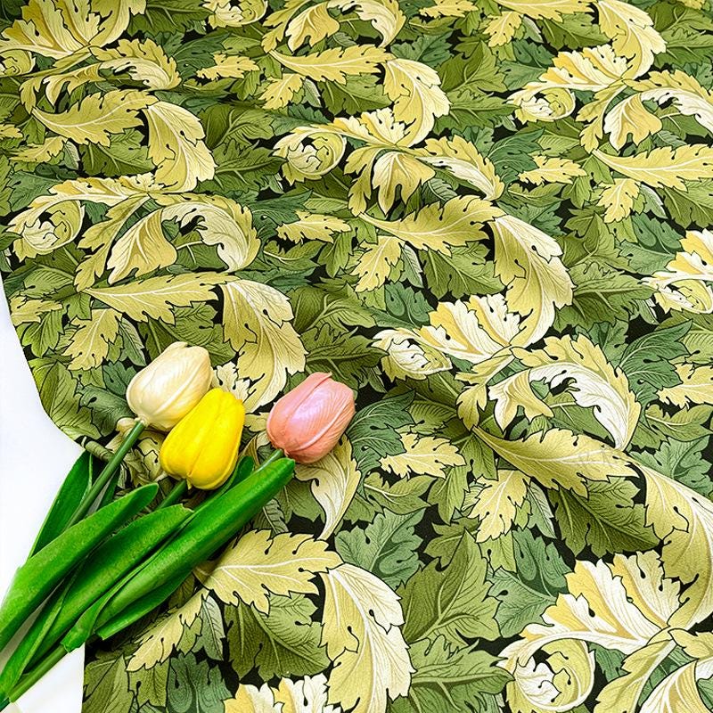 Floral Canvas Fabric ��� 100% Cott" Wide