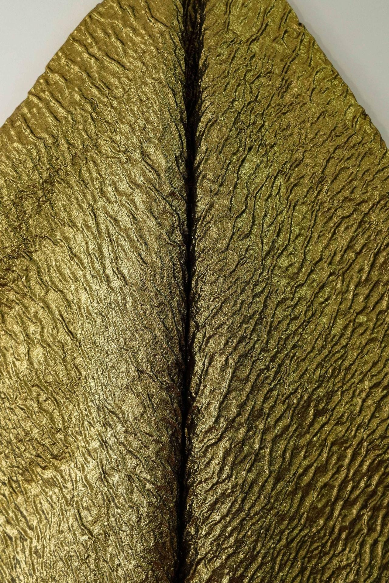 Gold Jacquard Fabric: 3D Texture Prom Dress & Upholstery Sewing Fabric, 54" Wide