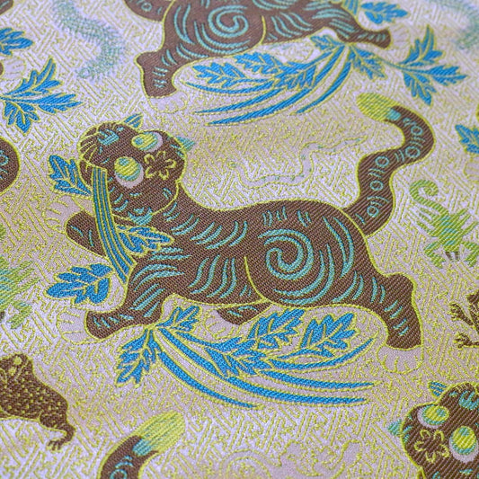 Ancient Totem Vintage Damask Fabric 59��� - Upholstery, Quilting, Sewing, Drapery, Decor, Bookbinding by the
