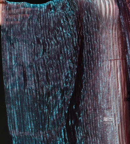Mermaid Water Reflective Organza Fabric: 57" Wide Stiff Texture