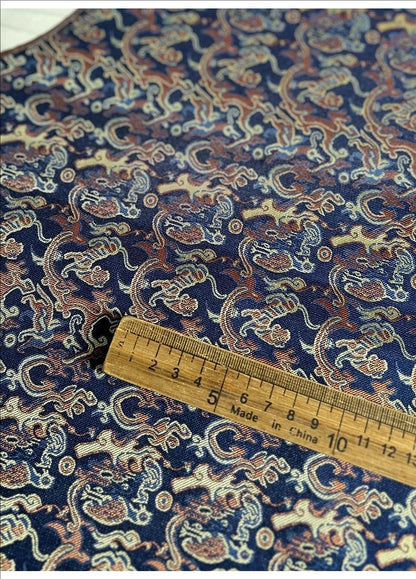 Tiger Brocade Fabric: Song Dynasty Style, Hanfu Clothing Material