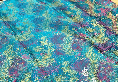 Galaxy Silk Brocade Fabric: 35" Wide Chinese Sewing Material - Poppylollipop