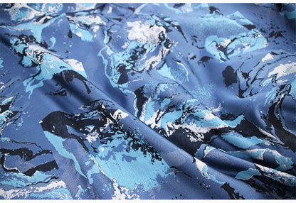 Modern Jacquard Fabric: Abstract Print Polyester, 1 Meter