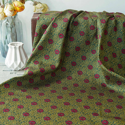 Tissu jacquard floral baroque en relief, brocart de style palais pour ameublement, largeur 63 pouces