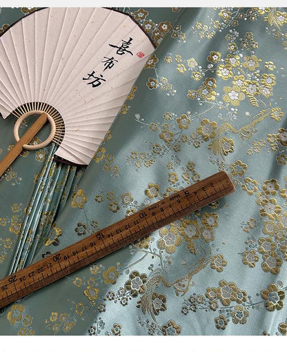 Plum Blossom Brocade Fabric: 29.5"W Cheongsam Cushion Damask
