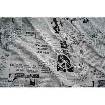 Newspaper Print Jacquard Fabric: Upholstery, Costume, & DIY Sewing - 54"W