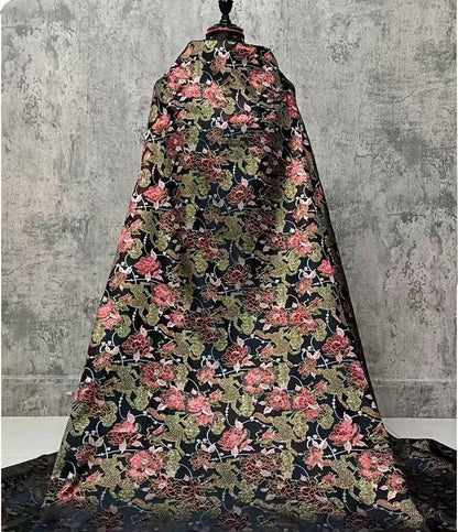 Kirin Peony Brocade Fabric | Chinese Style Jacquard, 56"W