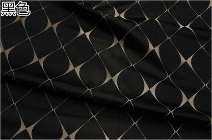 Lattice Brocade Fabric: Silk Rayon Blend, 29.5" Wide