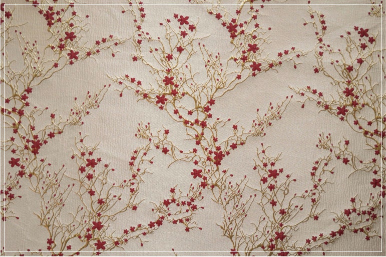 Gold Thread Jacquard Fabric: 3D Oil Painting Texture, 55" Wide