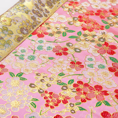 Cherry Blossom Jacquard Brocade Fabric: 59" Wide Kimono Sewing Fabric