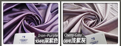 Tissu satin de soie : 53 couleurs, 150 cm de large, tissu de luxe pour robes