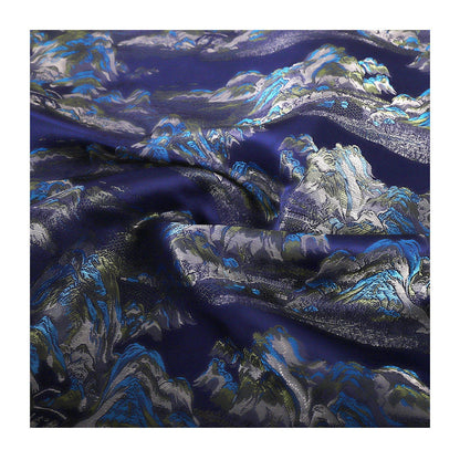 Tissu tissé Nishijin : Motif Montagne d'Or, tissu d'ameublement japonais, 114 cm de large