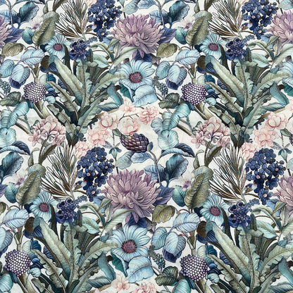 Floral Cotton Fabric: 59"W Vintage Style Sewing & Upholstery