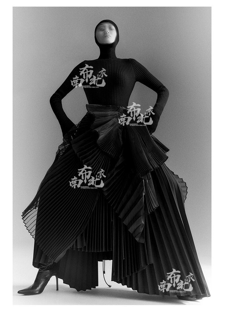 Pleated Organza Fabric: 3D Hand-Shaped Texture, 59"W - Wedding & Gowns