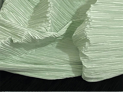 Pleated Crepe Fabric: 59"W Stiff Polyester for DIY Decor & Costume