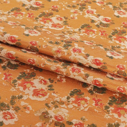 Floral Brocade Fabric: 59"W Pink Phlox Flower Pattern