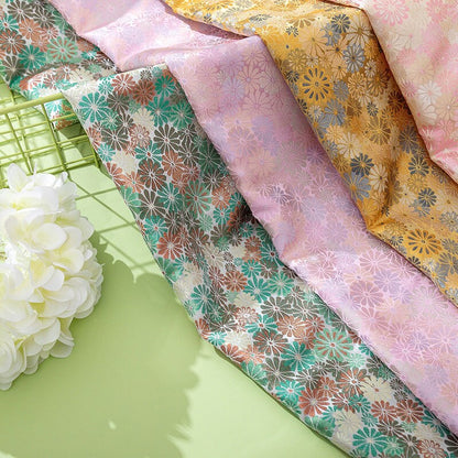 Tissu Nishijin Ori Rayon : Jacquard Tortue, 150 cm de large