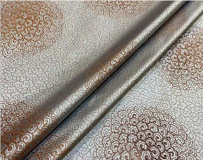 Cloud Brocade Fabric: Silk Rayon Jacquard, Costume Dress Material (59"W)