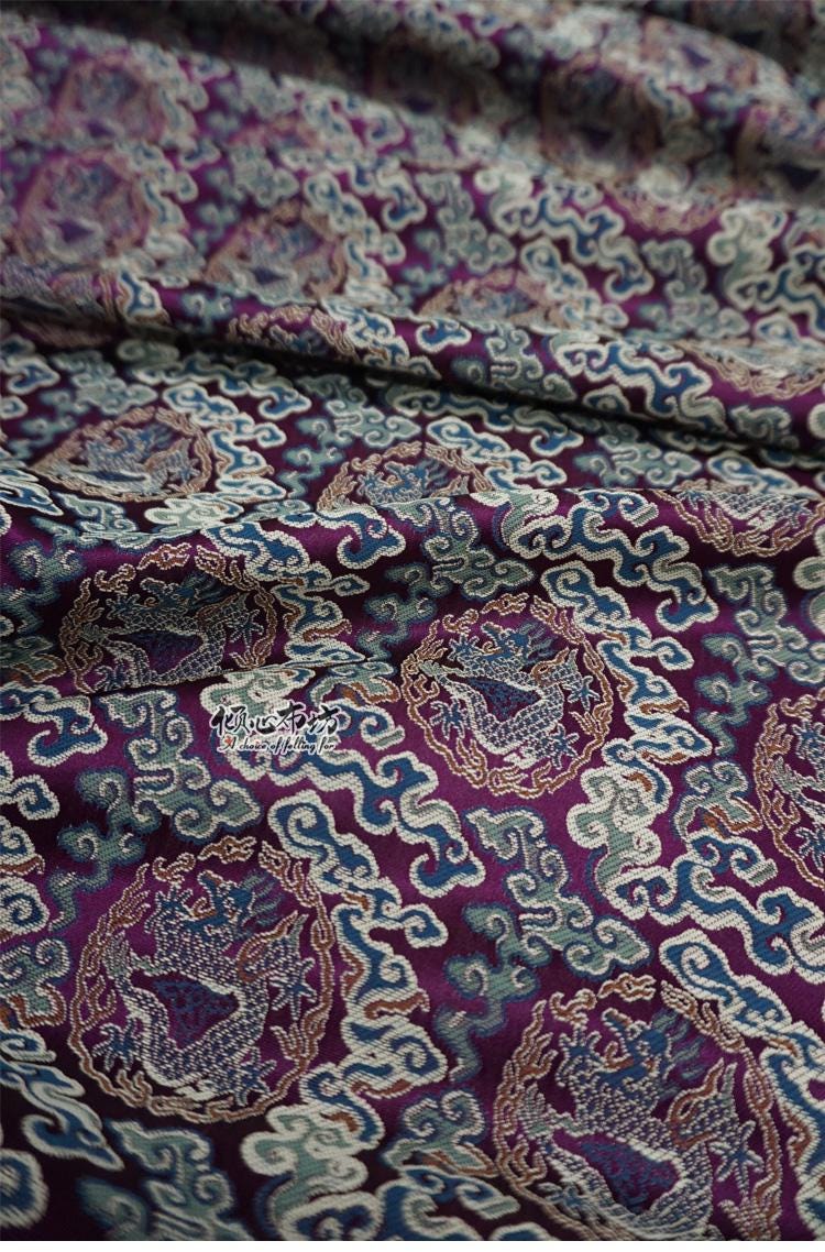 Dragon Cloud Jacquard Brocade Fabric ��� Rayon Blend" Wide