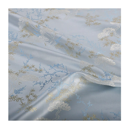 Pine & Bamboo Brocade Fabric: 59"W Rayon Blend, Cheongsam Costume