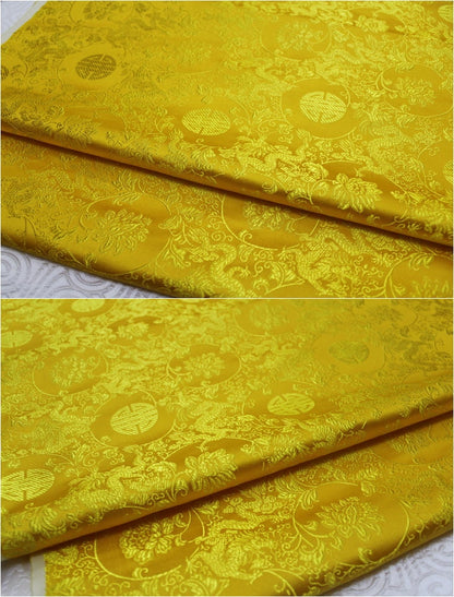 Tissu brocart dragon : Tissu pour cheongsam qipao multicolore
