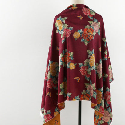 Floral Jacquard Rayon Fabric: 59"W Tea Silk, Costume & Decor