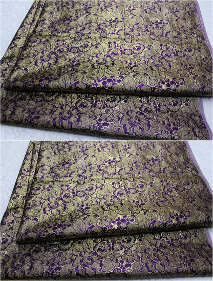 Metallic Peony Brocade Fabric: Nylon Upholstery, Cheongsam Qipao
