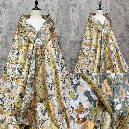 Floral Jacquard Fabric ��� Textured Brocade Material for Dresses, Hanfu, Costumes & Home Decor, sell by the met"Wide