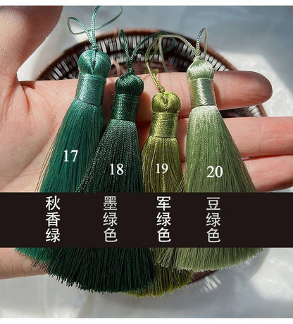 Handmade Rayon Tassel: Antique Purse & Curtain Decor (8cm)