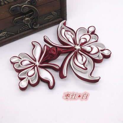 Boutons en satin à nœud papillon : attaches décoratives pour cheongsam