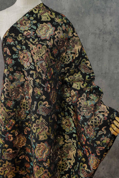 Floral Chenille Brocade Fabric | 55" Wide Chinese Jacquard