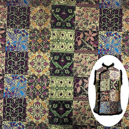 Patchwork Brocade Fabric: Mongolian Tibetan Gown Material, 29"W