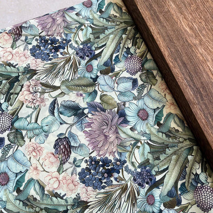 Floral Cotton Fabric: 59"W Vintage Style Sewing & Upholstery