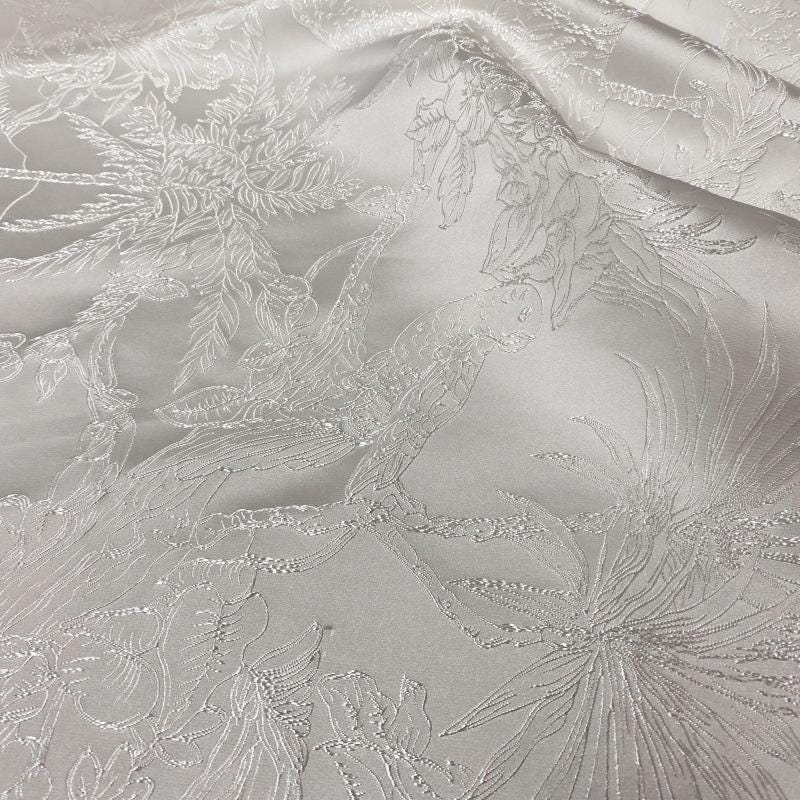 Metallic Jacquard Fabric: 3D Texture Foil, 55" Wide
