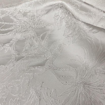 Metallic Jacquard Fabric: 3D Texture Foil, 55" Wide